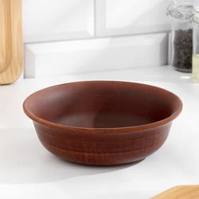 Тарелка глубокая «Классика», 550 мл, красная глина