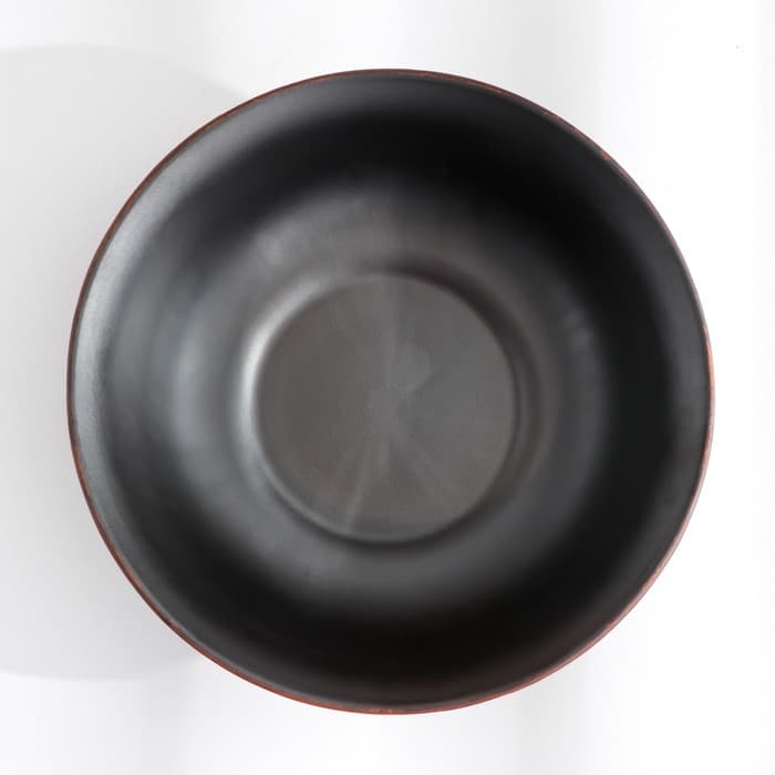 Тарелка глубокая «Ангоб», 550 мл, красная глина