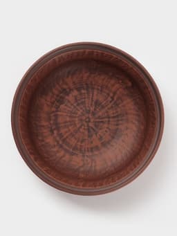 Тарелка глубокая «Ангоб», 700 мл, 18×6 см, красная глина