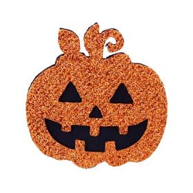 Декор на клеевой основе «Тыква с блёстками» набор 4 шт., размер 1 шт.: 4.3×4 см