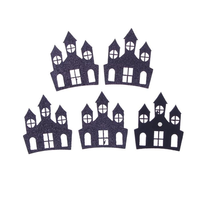 Декор фетровый «Замок» набор 5 шт., размер 1 шт.: 4×6 см