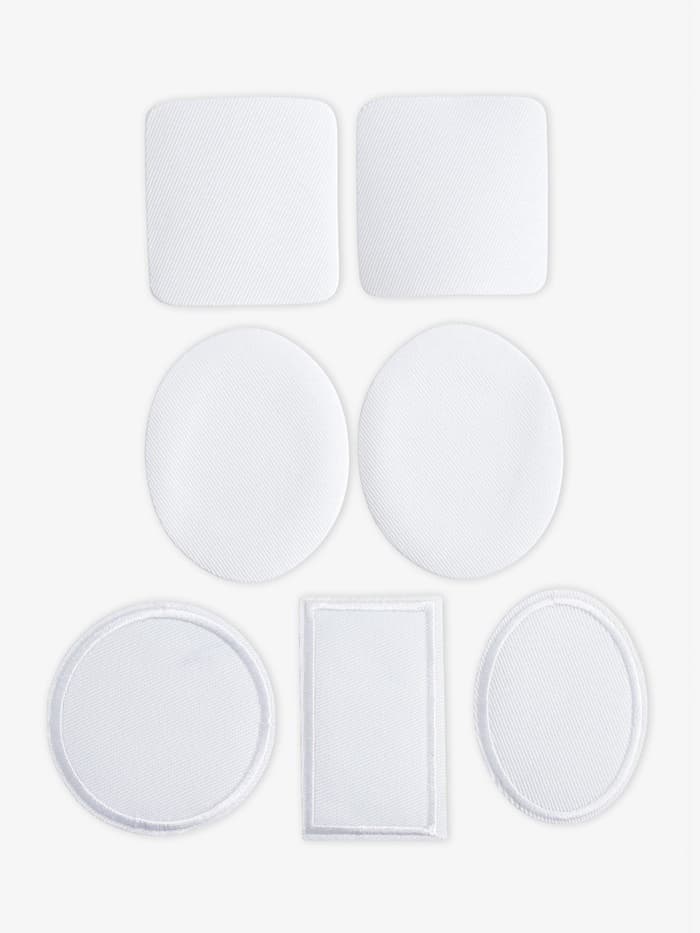Набор заплаток для одежды, термоклеевые, 7 шт., белый