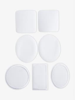 Набор заплаток для одежды, термоклеевые, 7 шт., белый