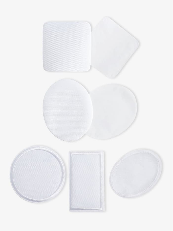 Набор заплаток для одежды, термоклеевые, 7 шт., белый