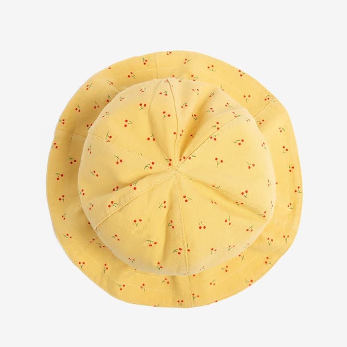 Панама детская MINAKU «Вишенка», размер 46, белая/жёлтая