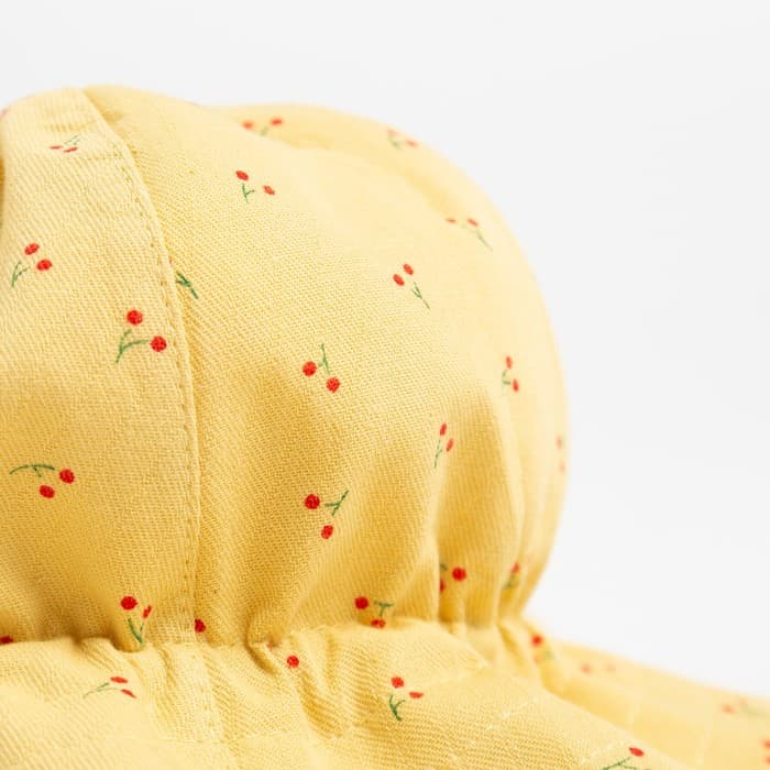 Панама детская MINAKU «Вишенка», размер 46, белая/жёлтая