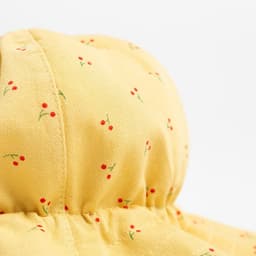 Панама детская MINAKU «Вишенка», размер 46, белая/жёлтая