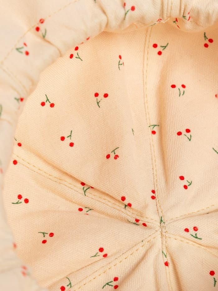 Панама детская MINAKU «Вишенка», размер 46, персиковая/бежевая