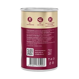 Влажный корм «Мнямс» «ЗДОРОВЫЕ СУСТАВЫ» для собак говядина/печень в соусе, 400 г