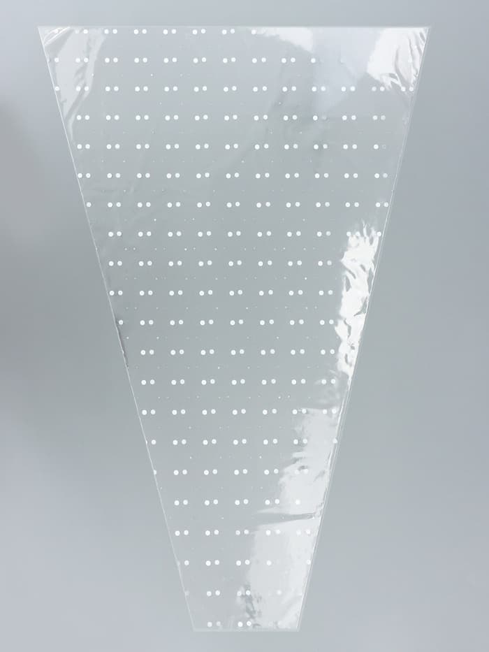 Пакет для цветов, конус «Горох», 52×80 см