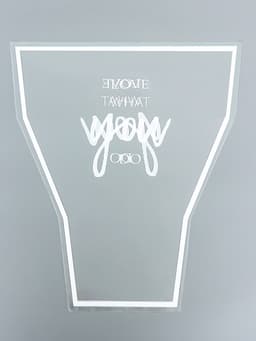 Пакет конус для цветов, «Рюмка», белый 35×40 см