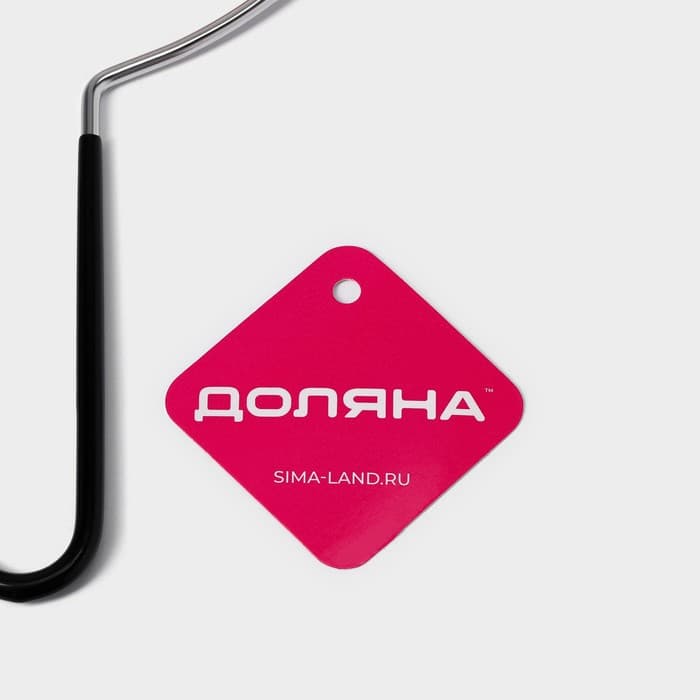 Скребок для чистки одежды, ковров, мебели Доляна, 18×12.5 см, ПВХ ручка