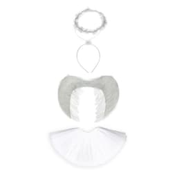 Карнавальный костюм «Ангел», нимб, крылья, юбка, 98-128 см