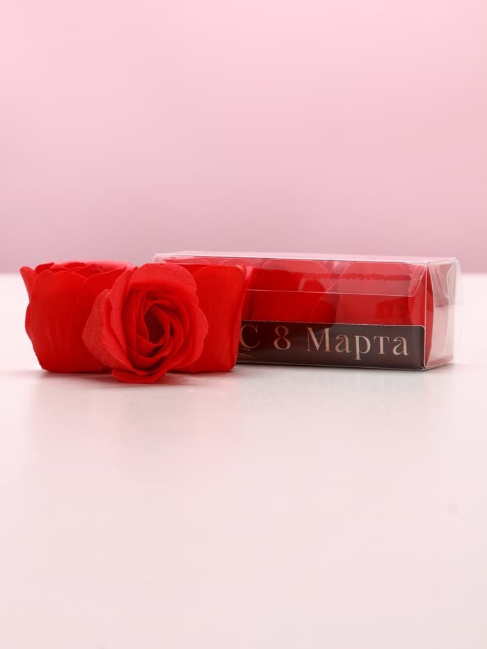 Мыло лепестковое «С 8 Марта», 3 шт., аромат цветочный, Чистое счастье