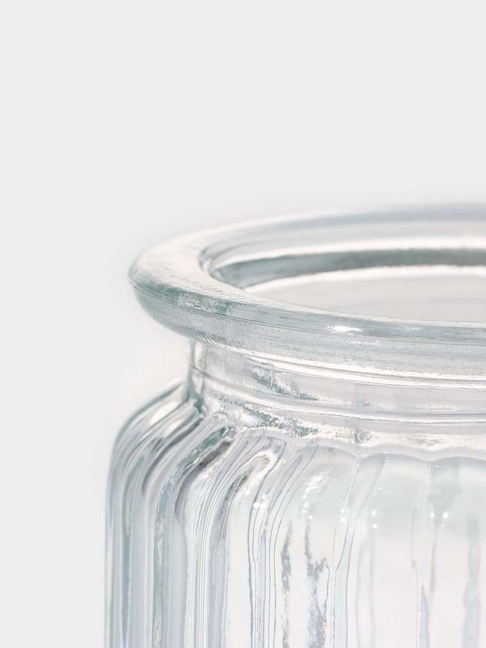 Банка для сыпучих Доляна «Зайка в золотом», 230 мл, с керамической крышкой, стекло, прозрачная