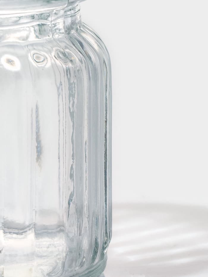 Банка для сыпучих Доляна «Зайка в золотом», 230 мл, с керамической крышкой, стекло, прозрачная