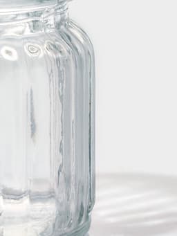 Банка для сыпучих Доляна «Зайка в золотом», 230 мл, с керамической крышкой, стекло, прозрачная