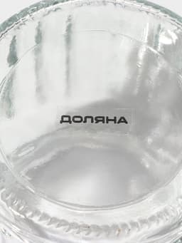 Банка для сыпучих Доляна «Зайка в золотом», 230 мл, с керамической крышкой, стекло, прозрачная