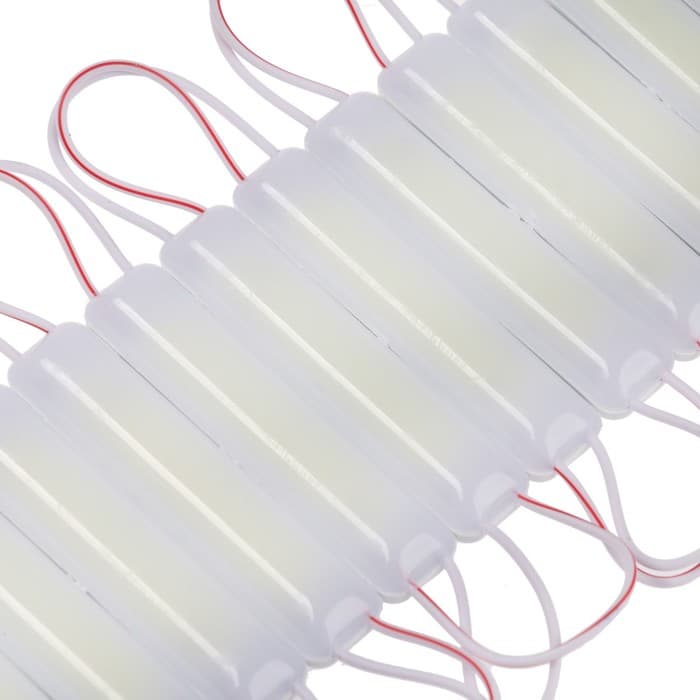 Светодиодный модуль SMD5730, 2.4 Вт, 12 В, COB, 220 Лм, линза 160 град, IP65, 6500K, белый, 20 шт.