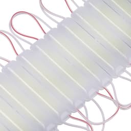 Светодиодный модуль SMD5730, 2.4 Вт, 12 В, COB, 220 Лм, линза 160 град, IP65, 6500K, белый, 20 шт.