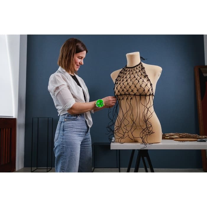 Нить для плетения, натуральная кожа, d=2 мм, 10±0.5 м, чёрная