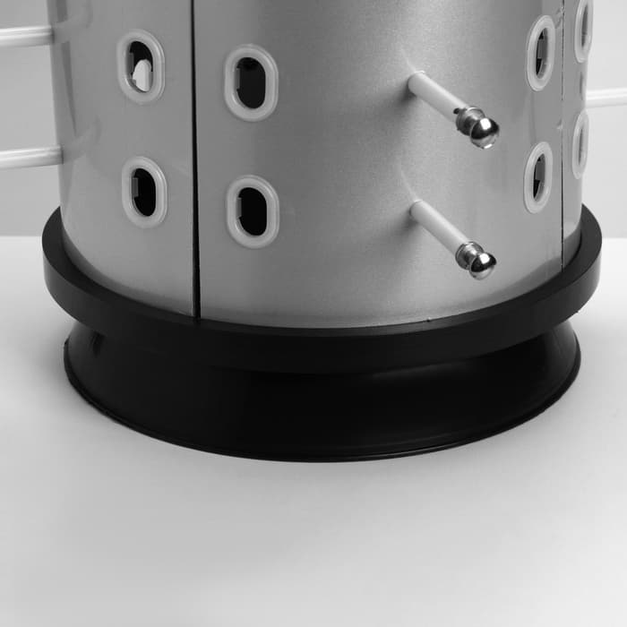 Стойка под очки настольная вращающаяся, 44 места, 38×38×68 см, цвет серебристый