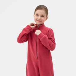 Комбинезон флисовый детский MINAKU, тёмно-розовый, размер 98-104 см