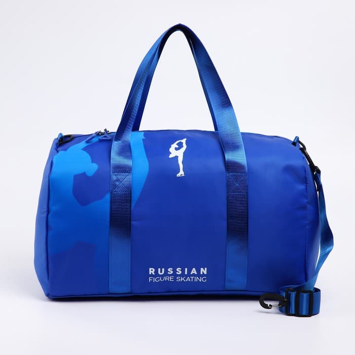 Сумка спортивная «RUSSIAN FIGURE SKATING», 47×28×24 см, синий