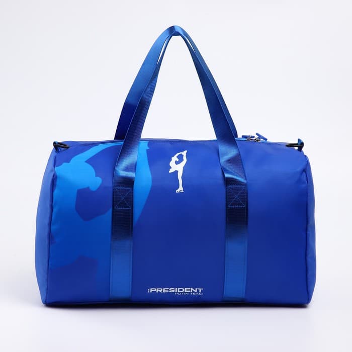 Сумка спортивная «RUSSIAN FIGURE SKATING», 47×28×24 см, синий