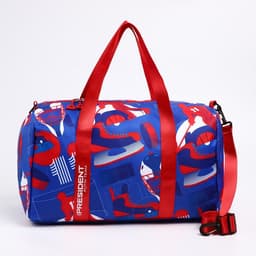 Сумка спортивная «RUSSIAN HOKEY», 47×28×24 см, цвет голубой