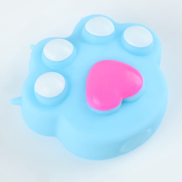 Сквиш антистресс - игрушка «Лапка» с пастой, МИКС