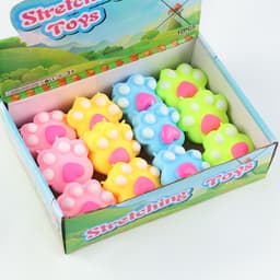 Сквиш антистресс - игрушка «Лапка» с пастой, МИКС