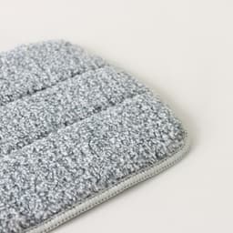 Насадка для швабры Raccoon, с вырезом, микрофибра, прямоугольная, 30×14.5 см, серая