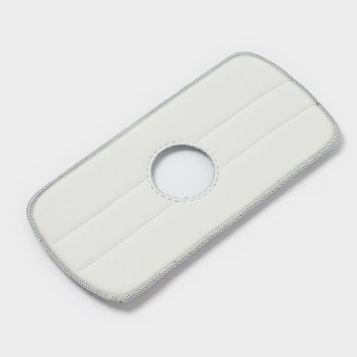 Насадка для швабры Raccoon, с вырезом, микрофибра, прямоугольная, 30×14.5 см, серая