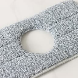 Насадка для швабры Raccoon, с вырезом, микрофибра, прямоугольная, 30×14.5 см, серая