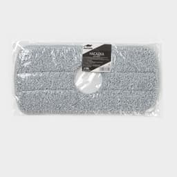 Насадка для швабры Raccoon, с вырезом, микрофибра, прямоугольная, 30×14.5 см, серая