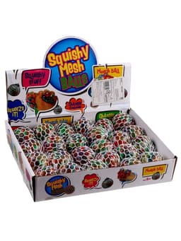 Антистресс игрушка-мялка в сетке, с гидрогелем, 5 см