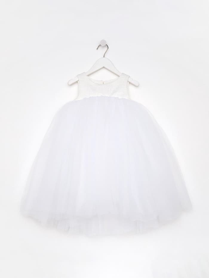 Платье нарядное детское MINAKU: PartyDress цвет белый, рост 110