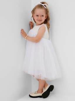 Платье нарядное детское MINAKU: PartyDress цвет белый, рост 110