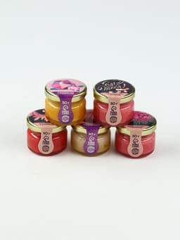 Подарочный набор новогодний «С Новым годом!»: чай чёрный (50 г), крем-мед (5 шт.×30 г)