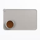 Коврик силиконовый под миску, 47×30 см, серый