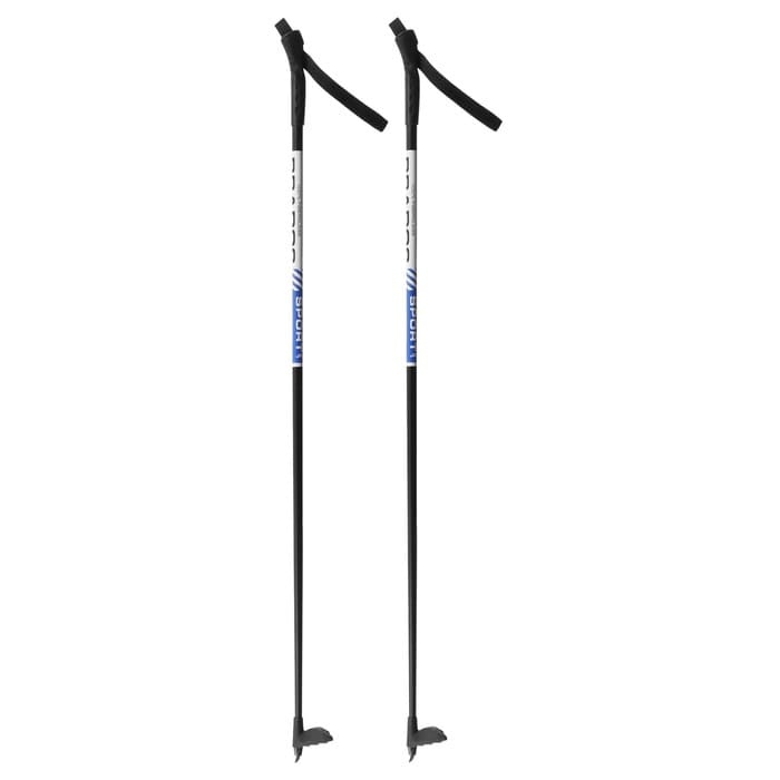 Палки лыжные стеклопластиковые, длина 110 см, цвет МИКС