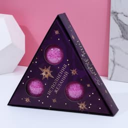 Подарочный набор косметики «Время чудес», соль для ванны, 3×190 г, аромат лаванды, Чистое счастье