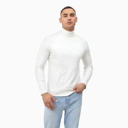 Водолазка мужская MINAKU: Basic line MAN, размер 56, цвет экрю