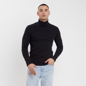 Водолазка мужская MINAKU: Basic line MAN, размер 54, чёрная