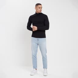 Водолазка мужская MINAKU: Basic line MAN, размер 54, чёрная