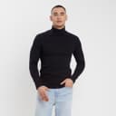 Водолазка мужская MINAKU: Basic line MAN, размер 56, чёрная