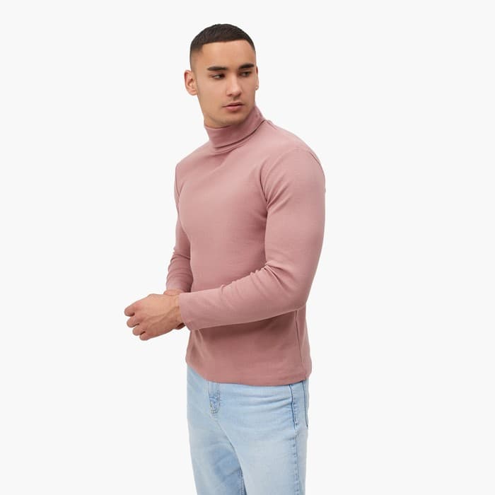 Водолазка мужская MINAKU: Basic line MAN, размер 44, цвет терракот