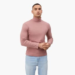 Водолазка мужская MINAKU: Basic line MAN, размер 46, цвет терракот