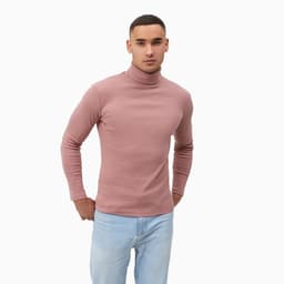 Водолазка мужская MINAKU: Basic line MAN, размер 46, цвет терракот